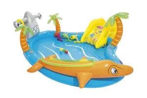 273L Bestway Inflatable Sea Life Water Fun Park Pool with Slide