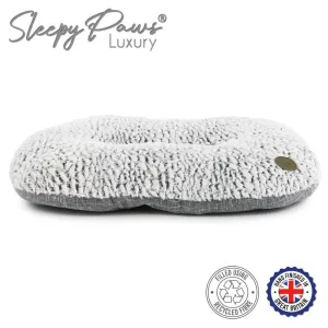 Ancol 75cm Grey Sleepy Paws Oval Dog Bed