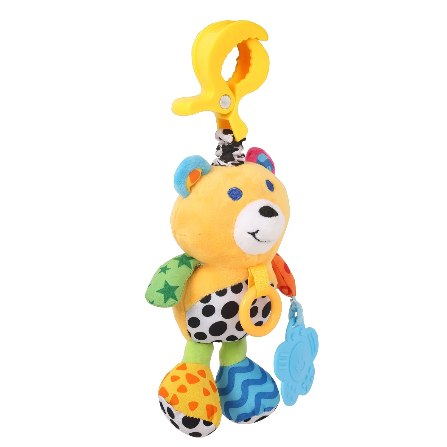 Animal Yellow Hanging Pulling Toy With Teether