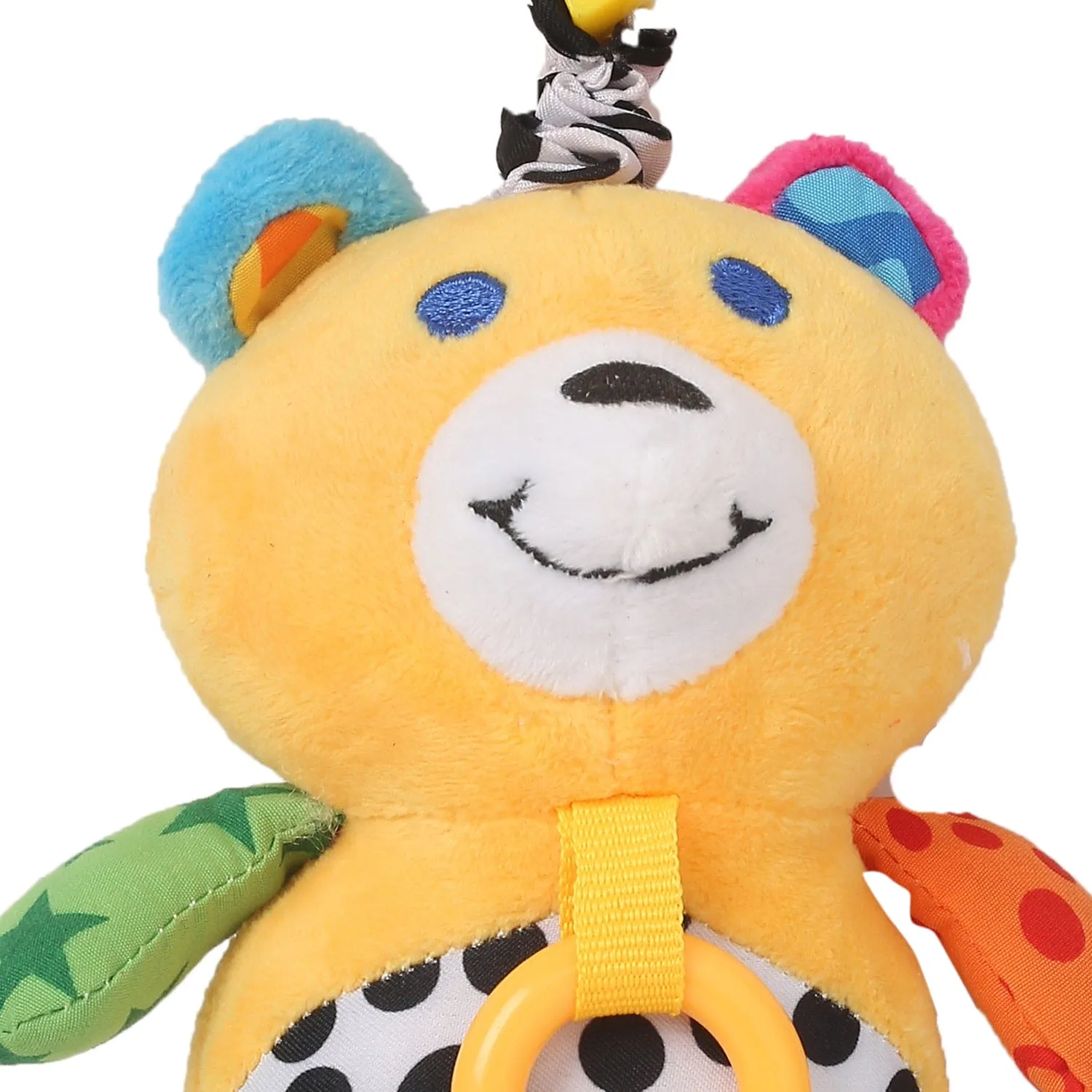 Animal Yellow Hanging Pulling Toy With Teether