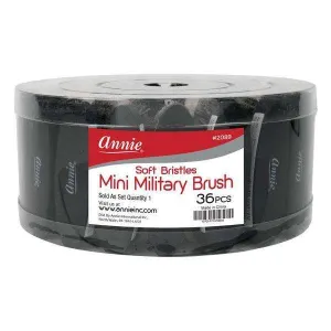 Annie Soft Mini Military Brush 36ct