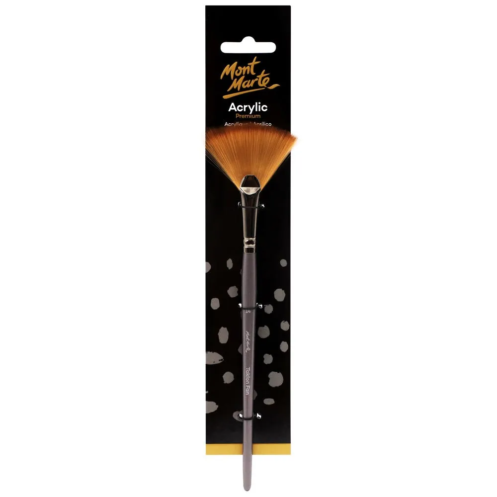 Artist Acrylic Brush Premium Taklon Fan 14