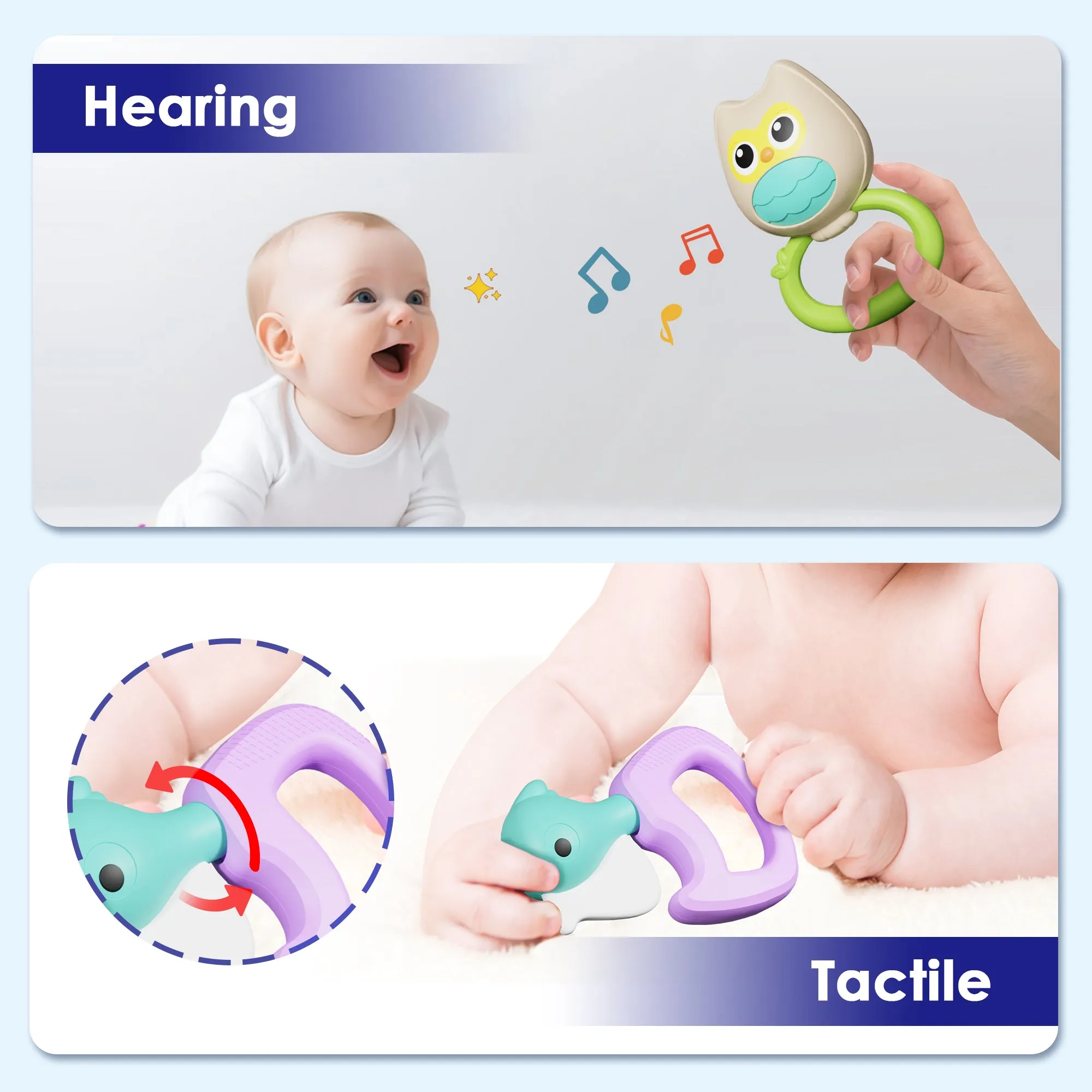 Baby Teething Rattle Toys