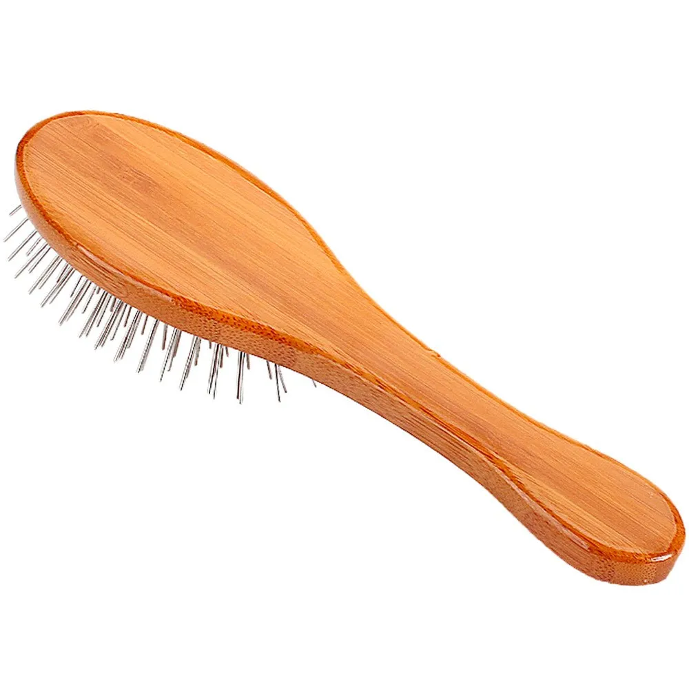 Bass Brushes Style & Detangle Dark Finish Brush For Cats & Dogs (Small)