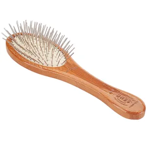 Bass Brushes Style & Detangle Dark Finish Brush For Cats & Dogs (Small)