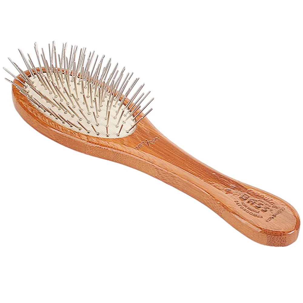 Bass Brushes Style & Detangle Dark Finish Brush For Cats & Dogs (Small)