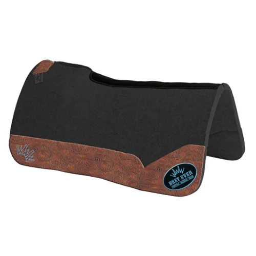 Best Ever 1" OG Pad with Brown Floral Wear Leathers- 30"X30"
