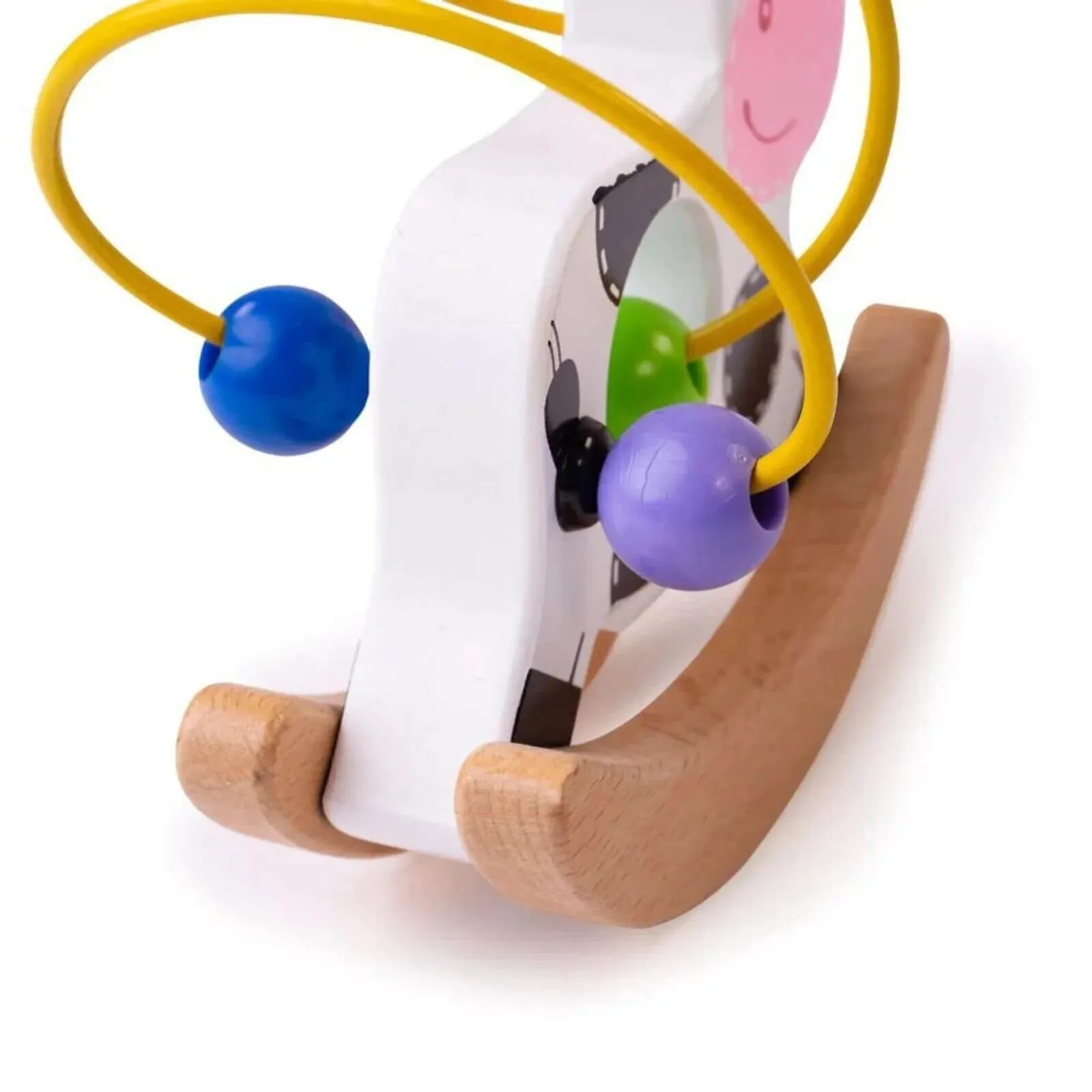 Bigjigs Toys - Rocking Bead Frame - Cow