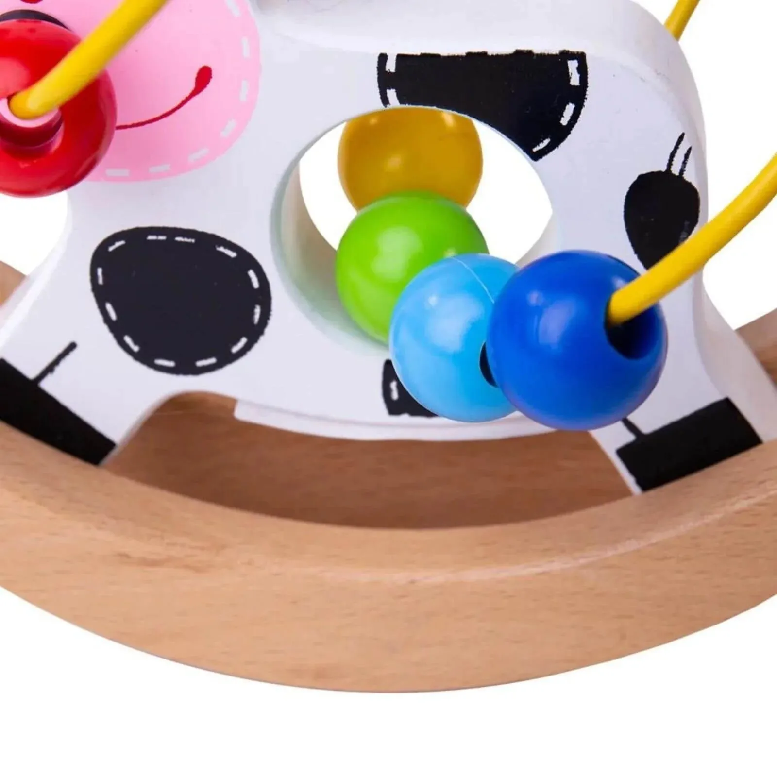 Bigjigs Toys - Rocking Bead Frame - Cow