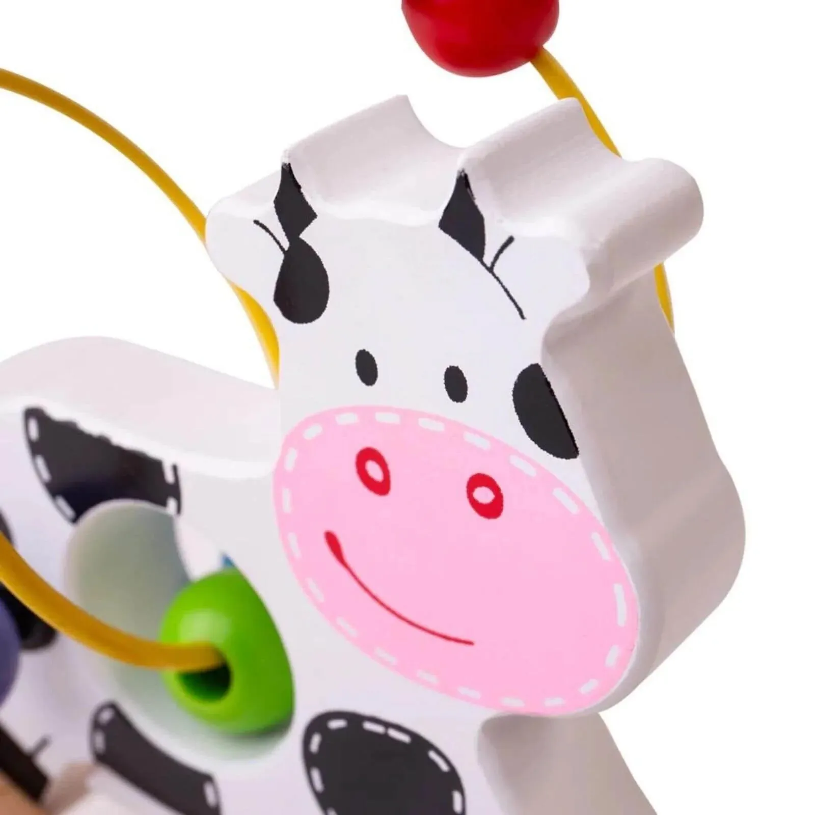 Bigjigs Toys - Rocking Bead Frame - Cow