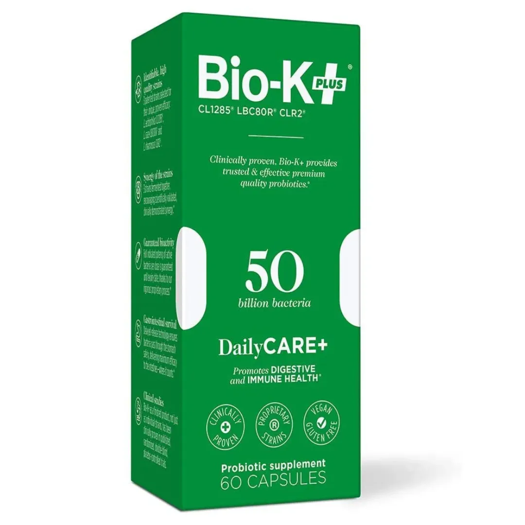 Bio-K , DailyCare  Probiotic 50 Billion Bacteria, 60 caps