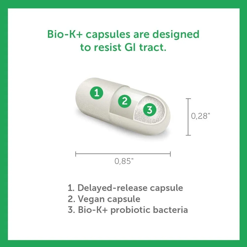 Bio-K , DailyCare  Probiotic 50 Billion Bacteria, 60 caps