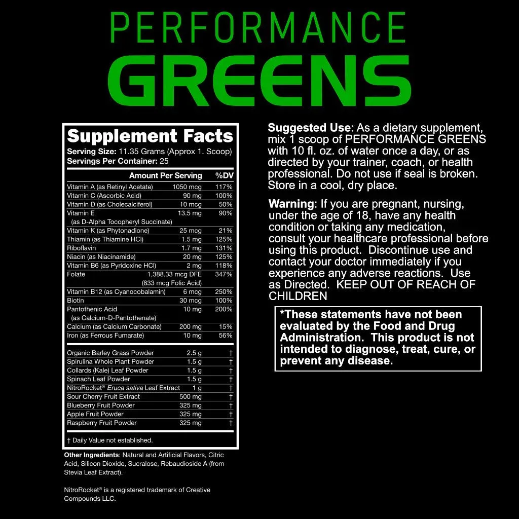 BLACKLABEL Supplements Performance Greens