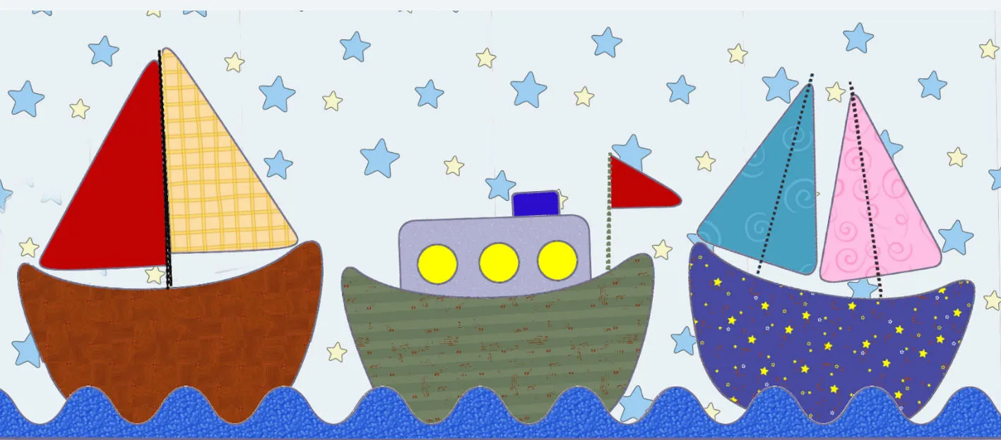 Boats On the Open Sea - 6401 - Mat included