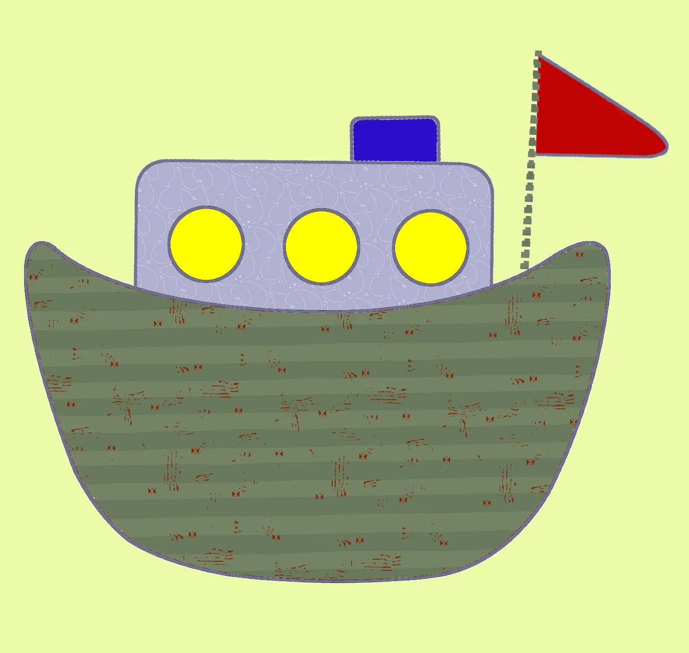 Boats On the Open Sea - 6401 - Mat included
