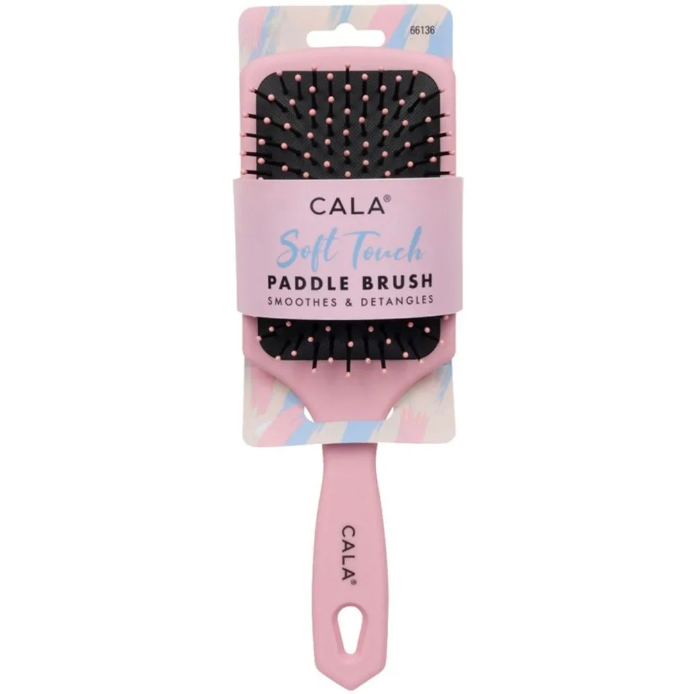 Cala Soft Touch Paddle Hair Brush (Pink)