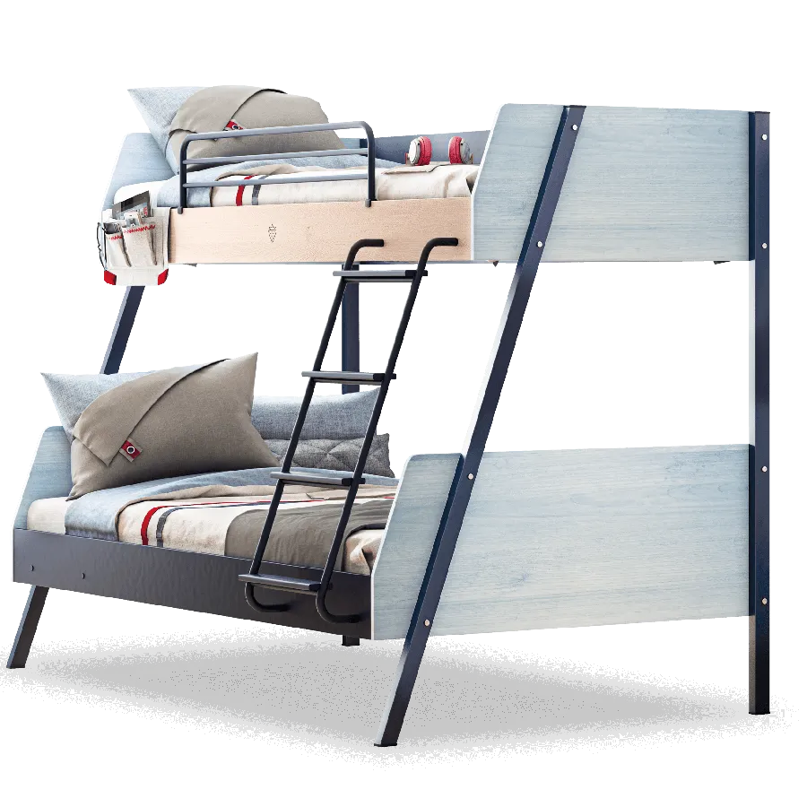 Cilek Trio Large Bunk Bed (90X200-120X200 Cm)