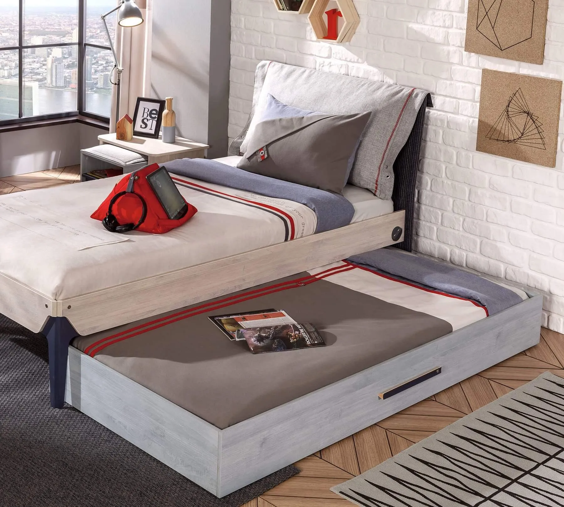 Cilek Trio Large Bunk Bed (90X200-120X200 Cm)