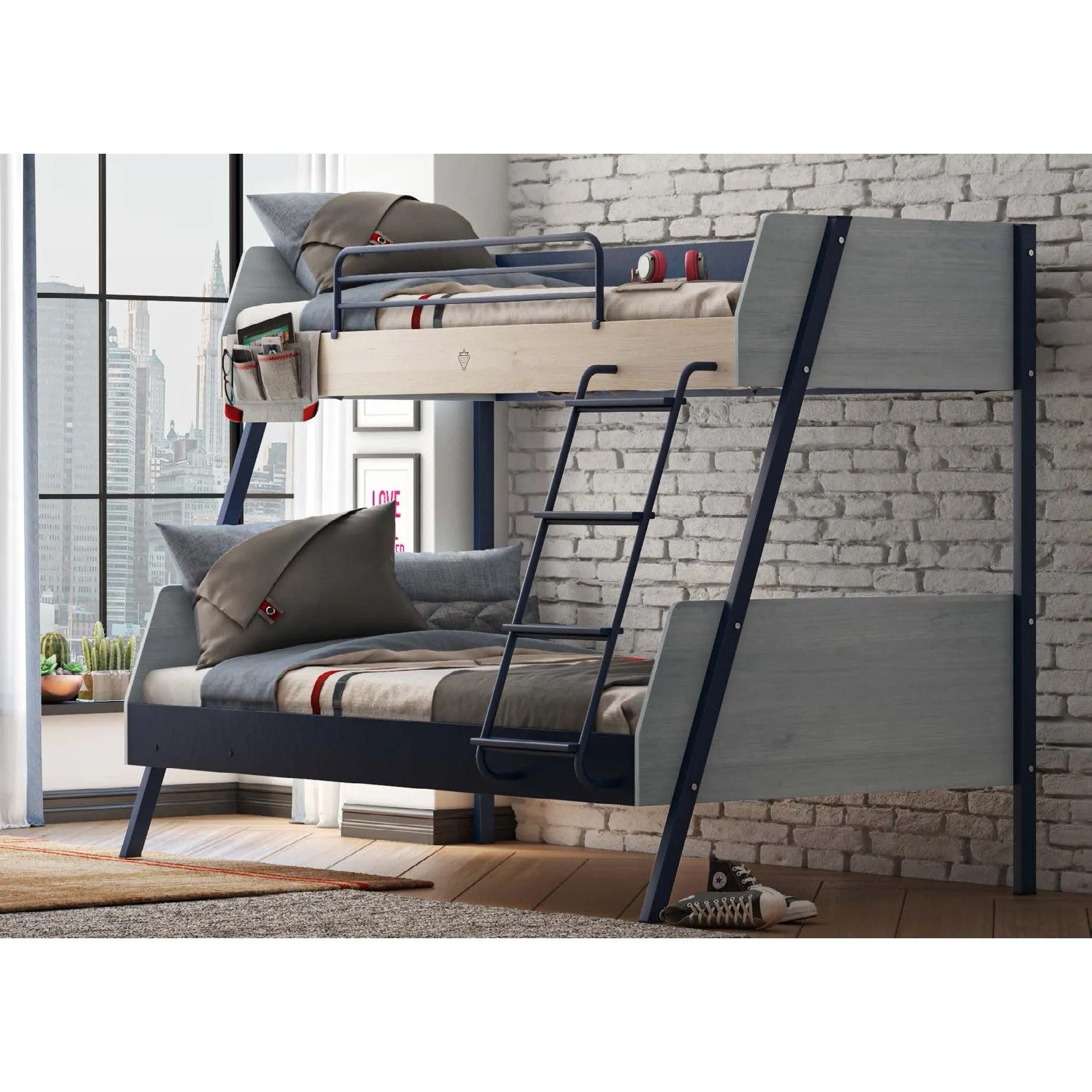 Cilek Trio Large Bunk Bed (90X200-120X200 Cm)
