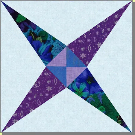 Crossed Canoes - 6287- makes a 8" finished block - mat included