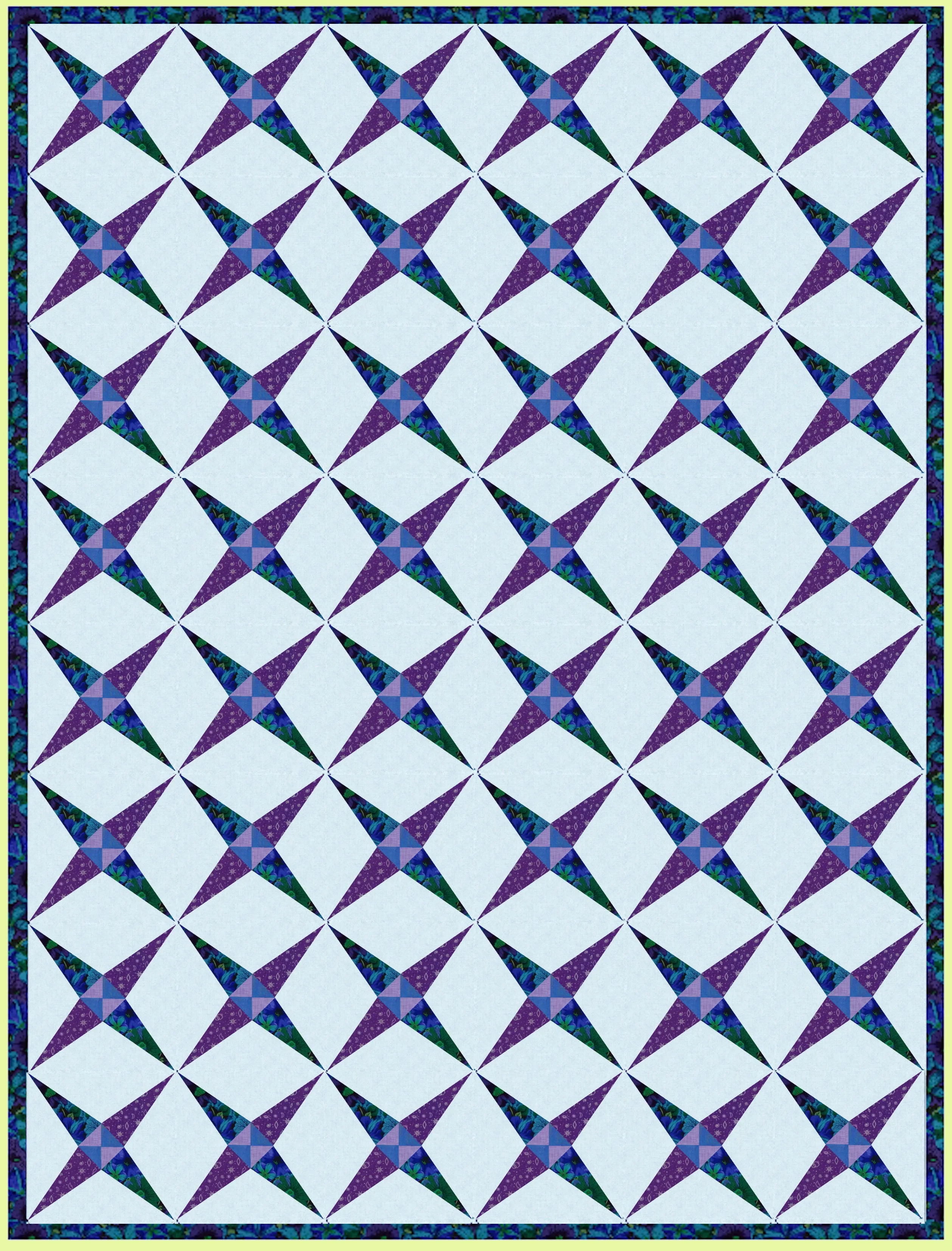 Crossed Canoes - 6287- makes a 8" finished block - mat included