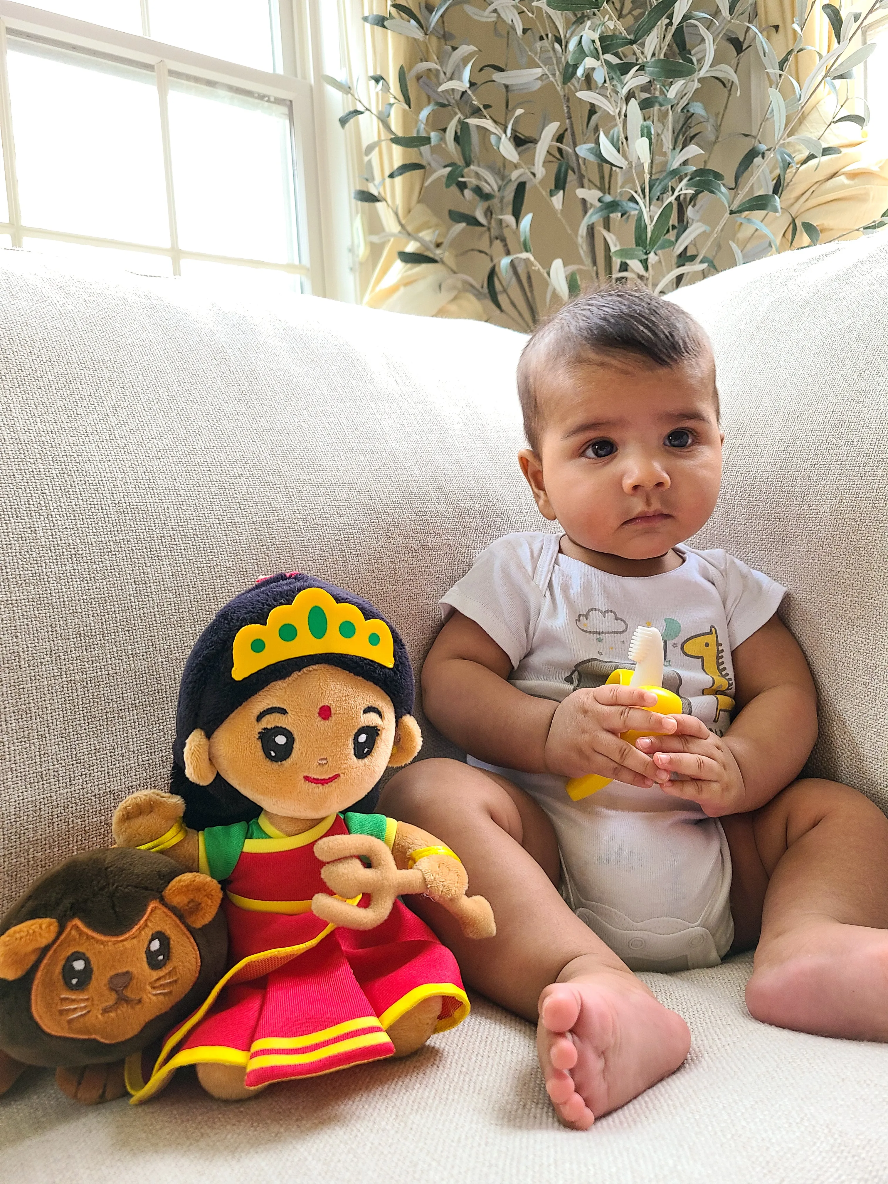 Durga Devi (Mini 7") Mantra Singing Plush Toy