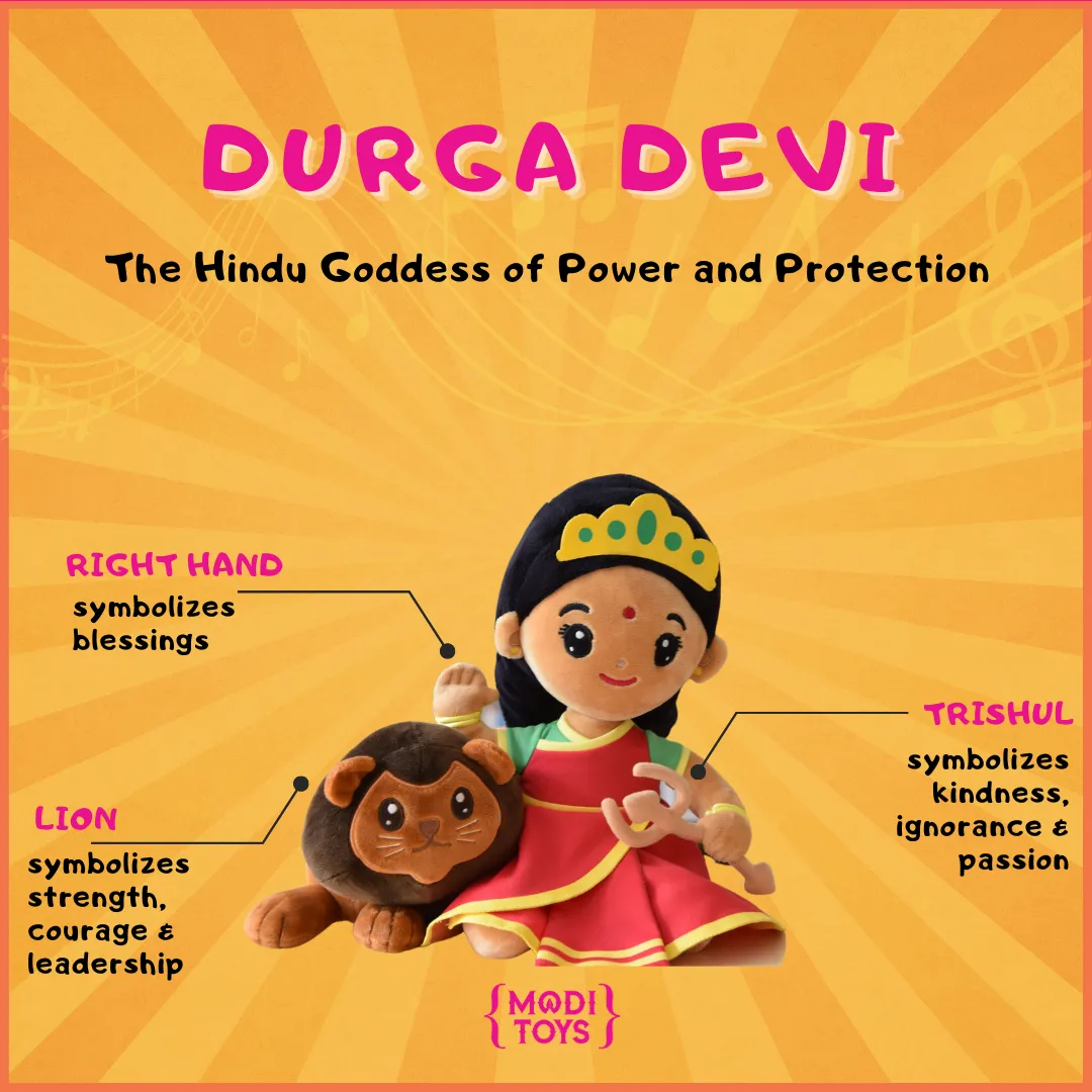 Durga Devi (Mini 7") Mantra Singing Plush Toy