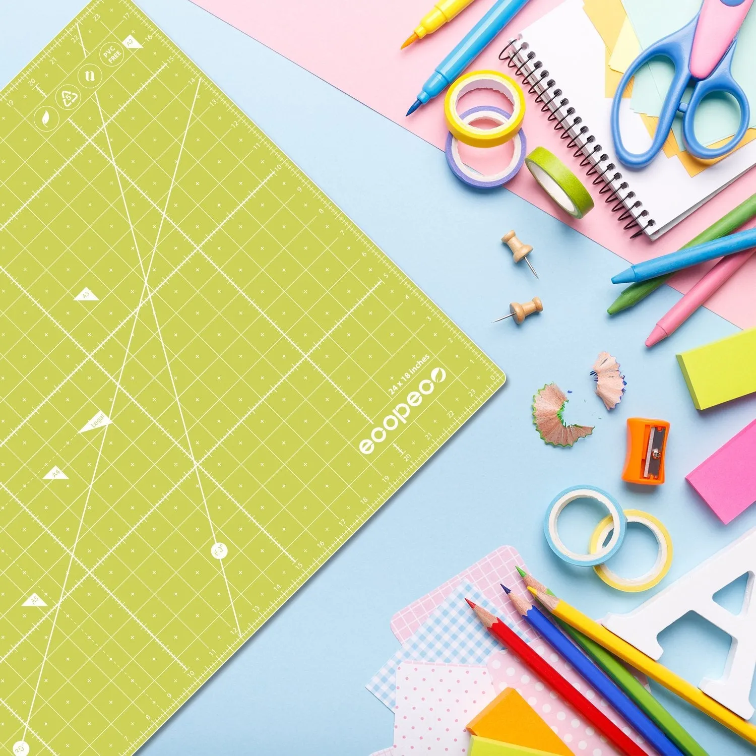 Ecopeco Reversible Cutting Mat - 12" x 18"
