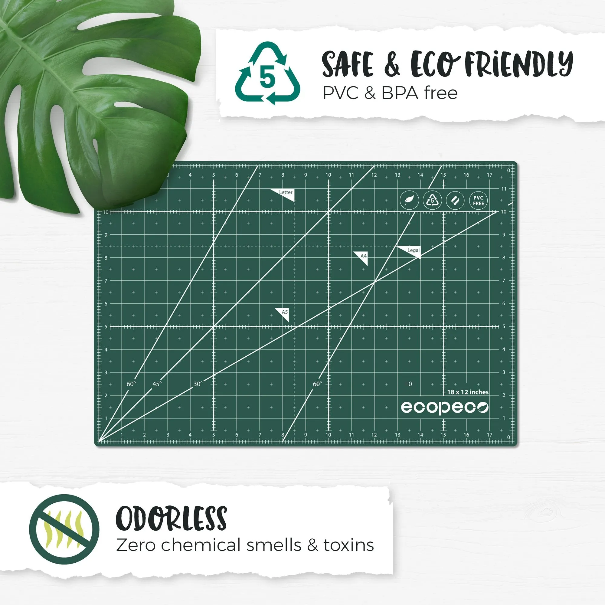 Ecopeco Reversible Cutting Mat - 24" x  36"