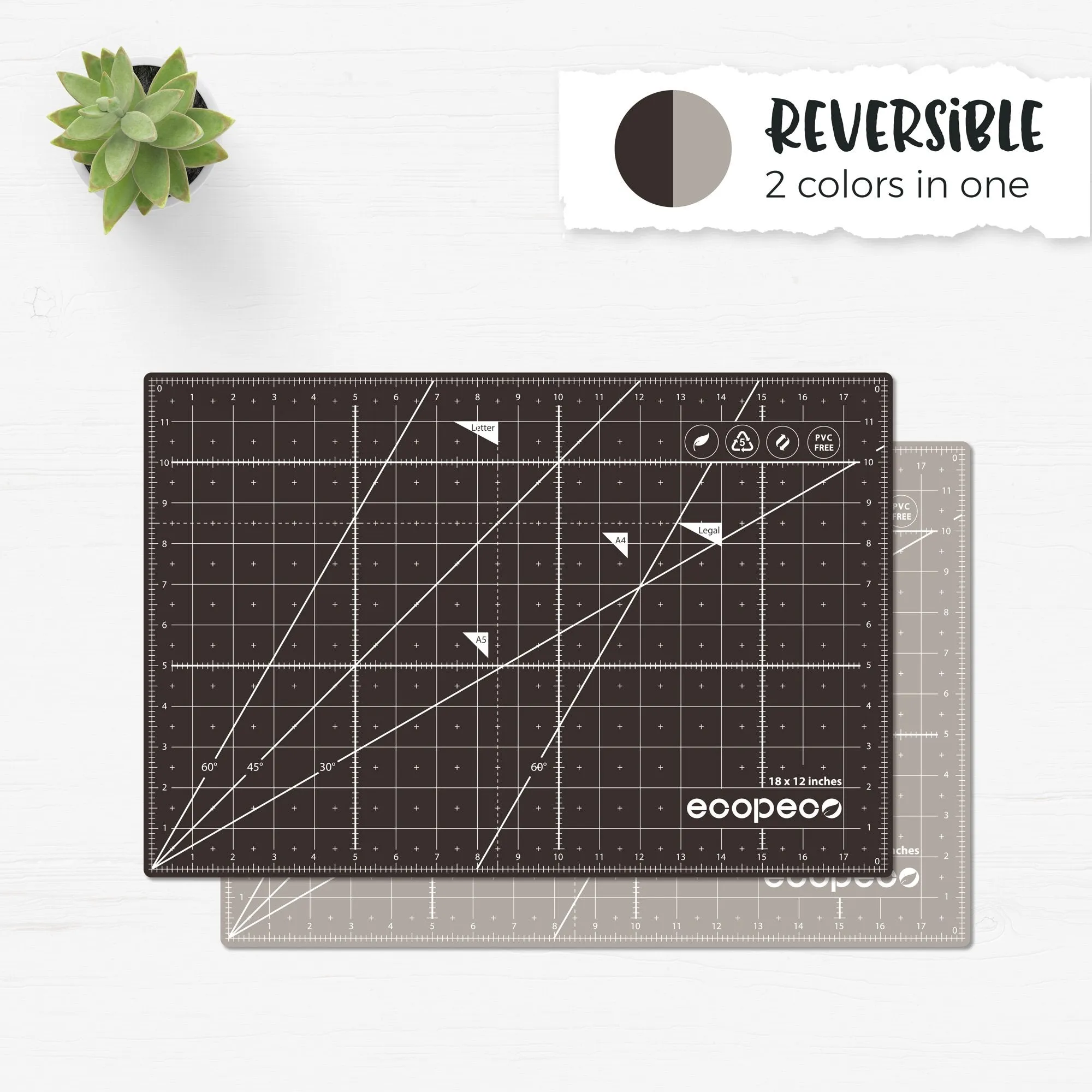 Ecopeco Reversible Cutting Mat - 24" x  36"