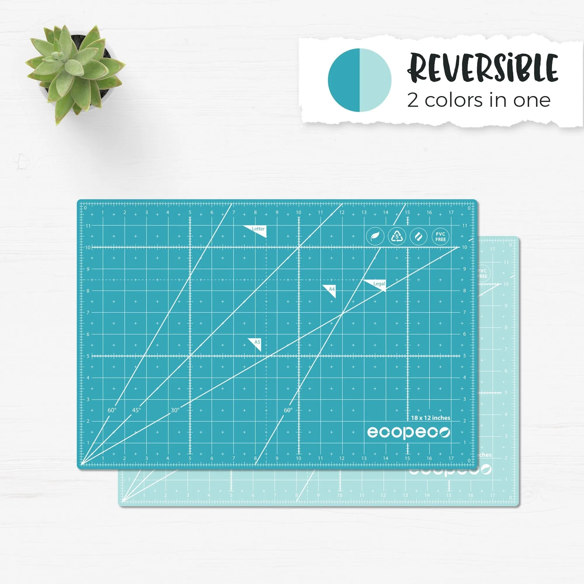 Ecopeco Reversible Cutting Mat - 24" x  36"
