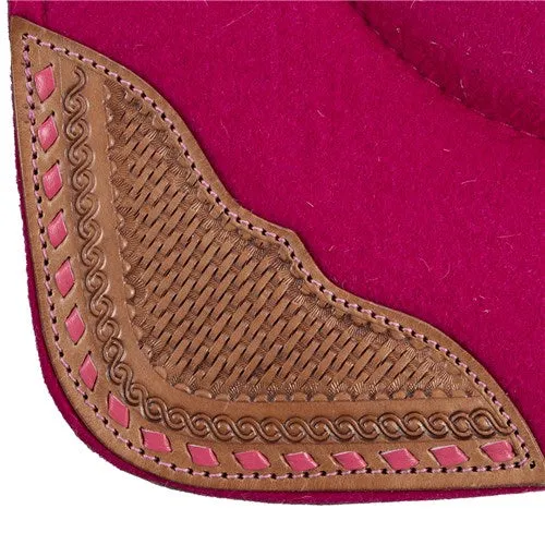 Fort Worth Felt Barrel Saddle Pad w/Contoured Built Up -  30" x 30"