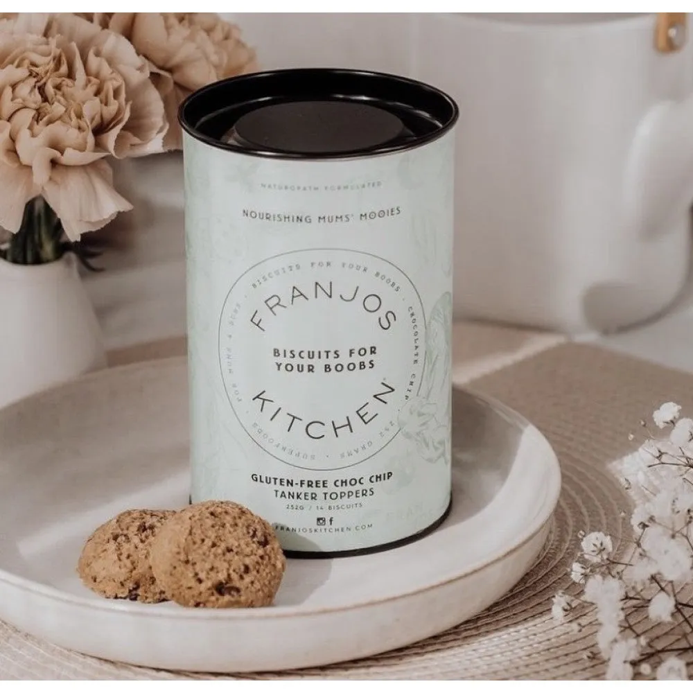 Franjos Kitchen Gluten Free Tanker Topper Lactation Biscuits - Choc Chip