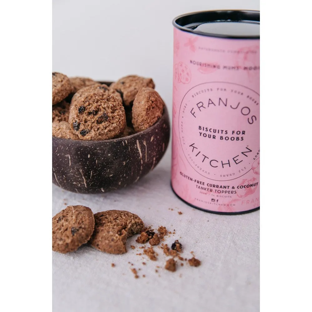Franjos Kitchen Gluten Free Tanker Topper Lactation Biscuits - Currant and Coconut