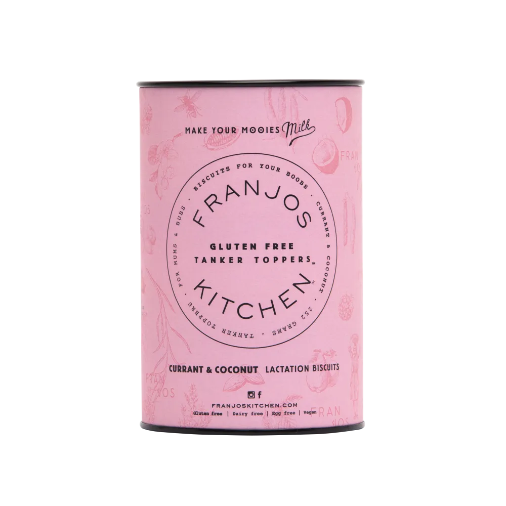 Franjos Kitchen Gluten Free Tanker Topper Lactation Biscuits - Currant and Coconut