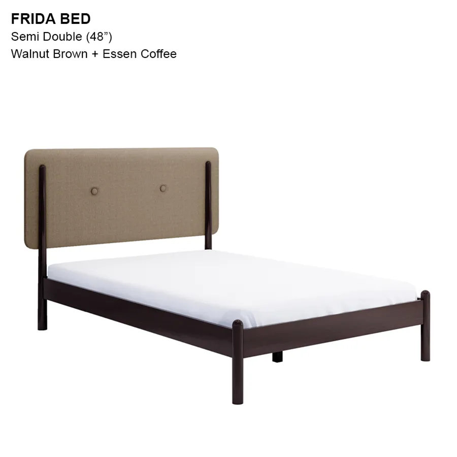 Frida 48x75" Bed - Walnut Brown