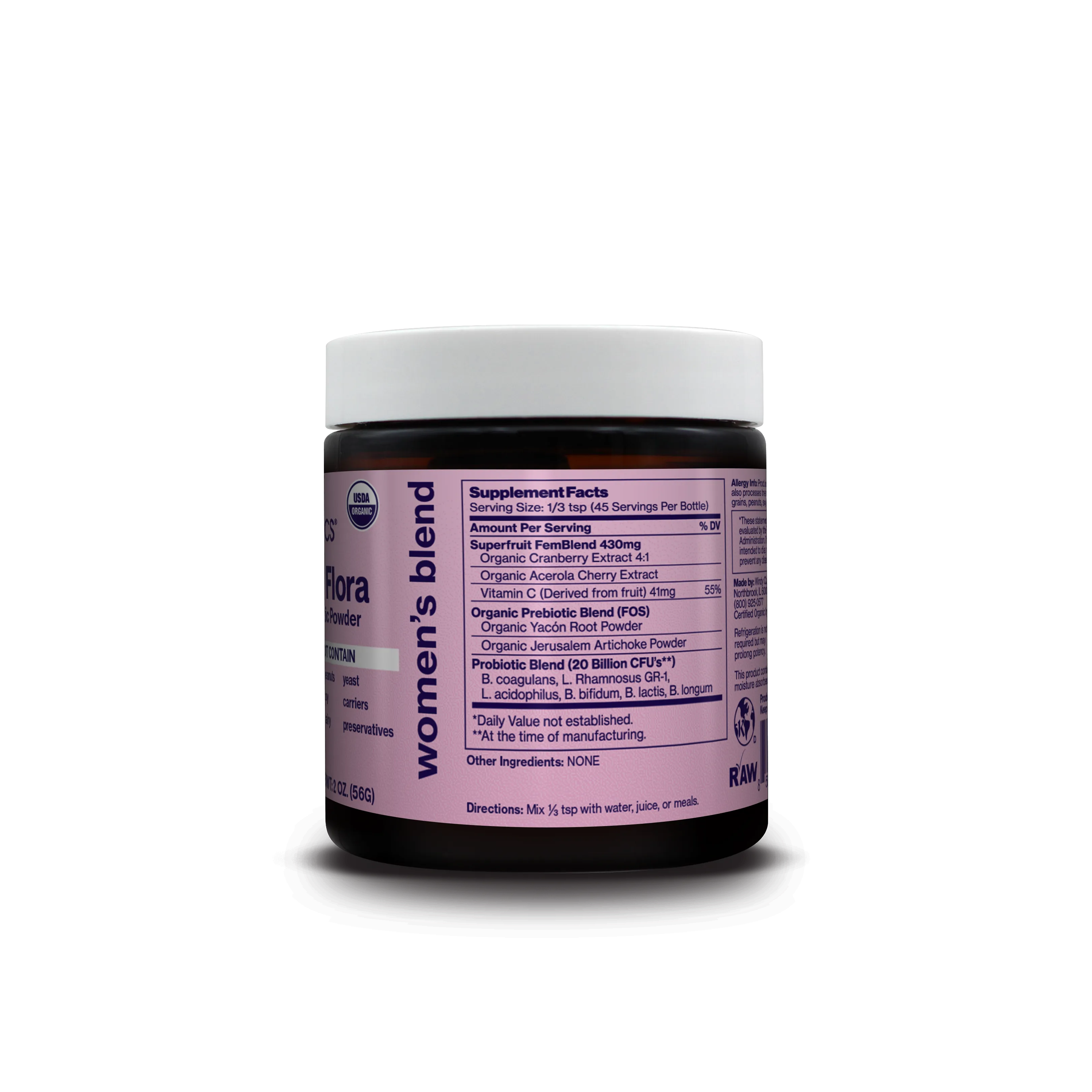 Friendlier Flora - Probiotic & Prebiotic Powder - Women's Blend