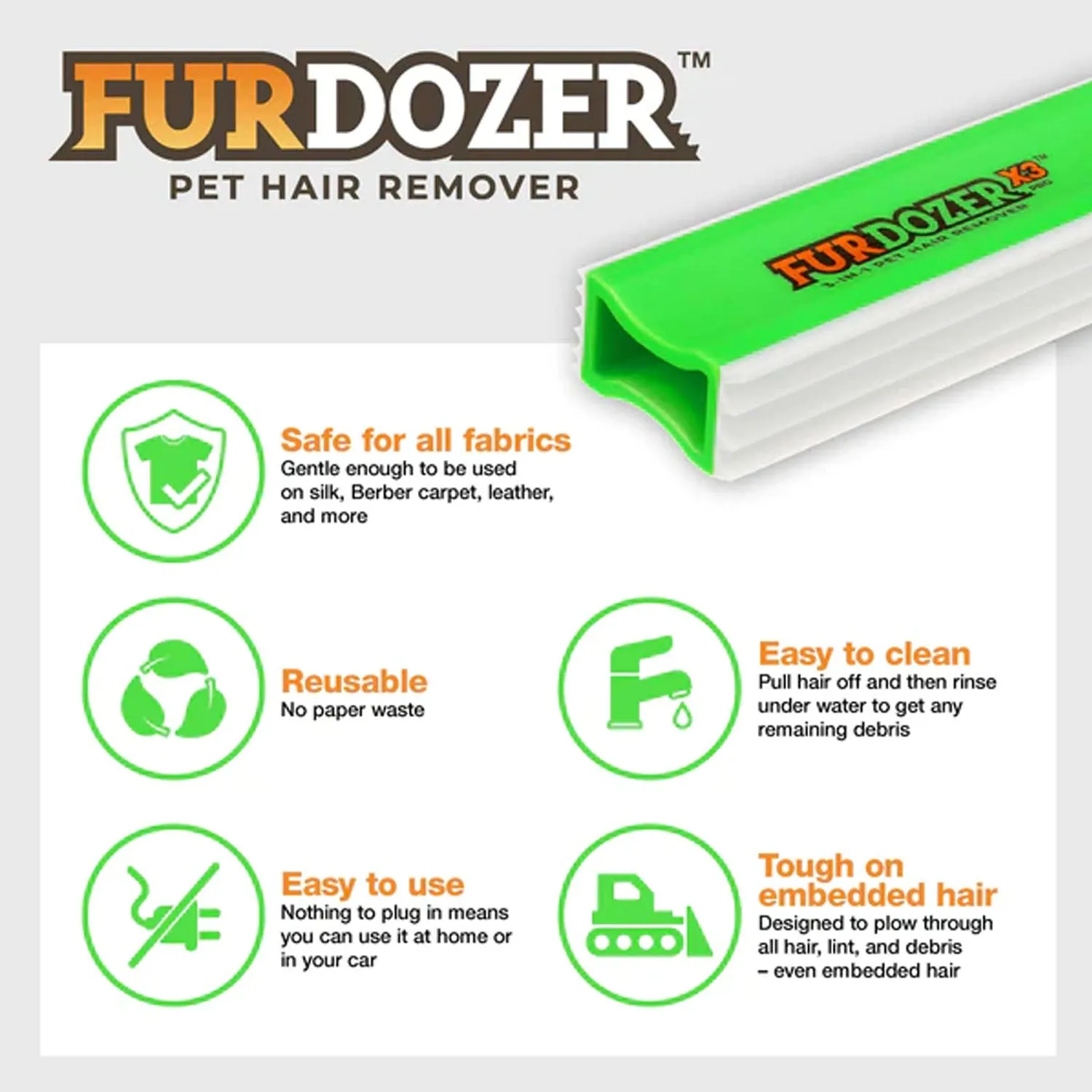 FurDozer Pro Pet Hair Remover