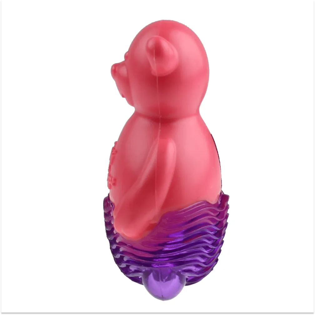 GiGwi Suppa Puppa Bear Toy for Dogs (Pink & Purple)
