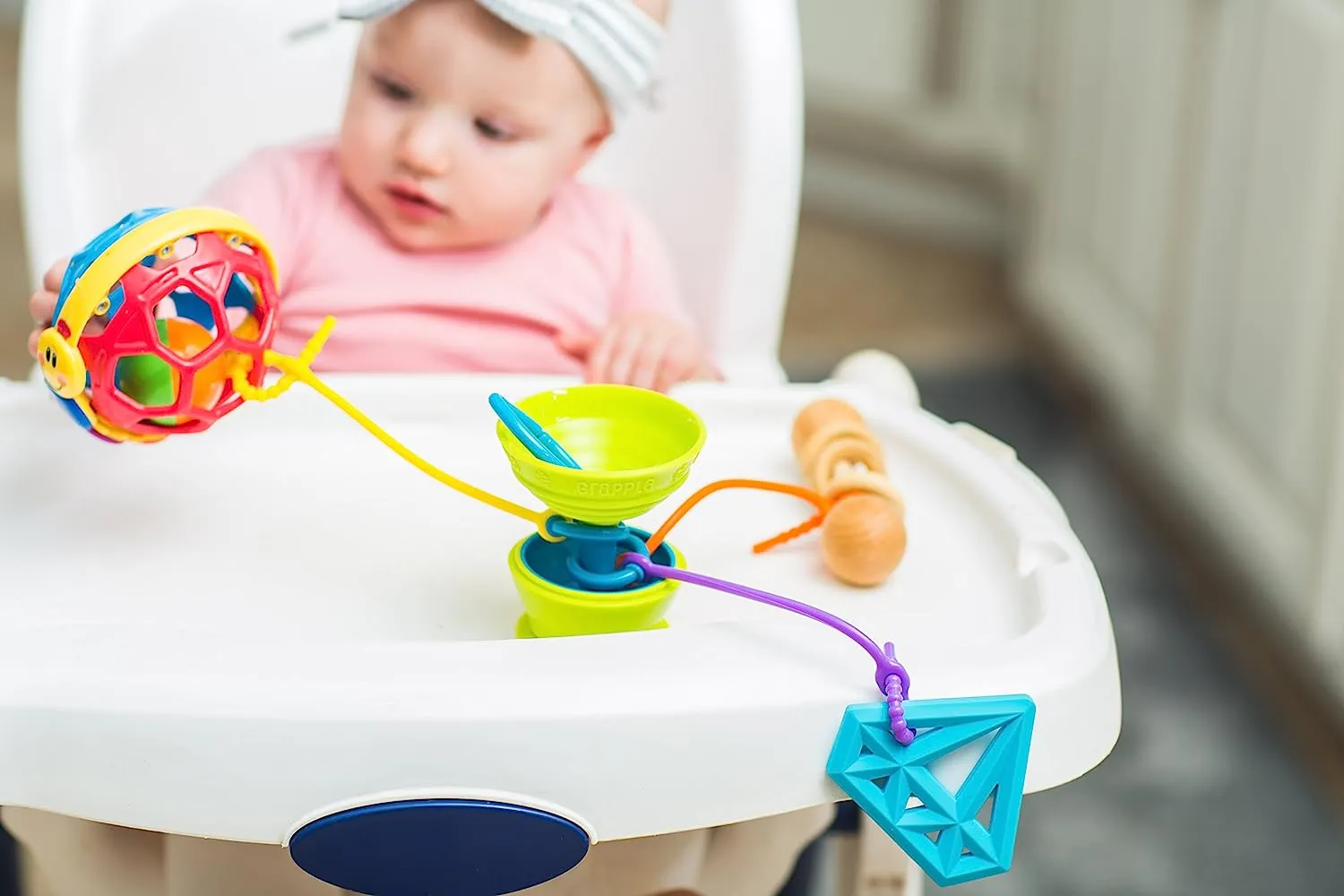 Grapple Suction Cup High Chair Toys Holder