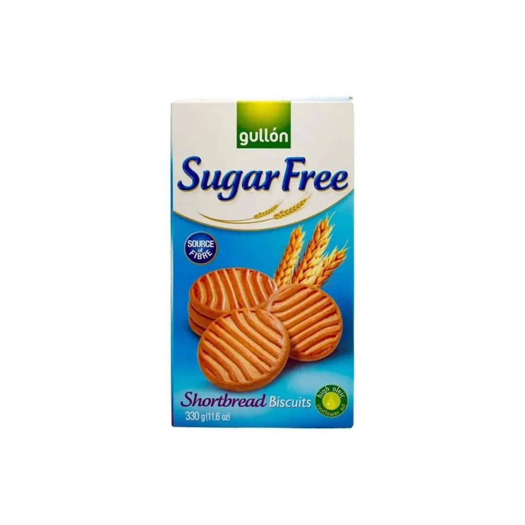 Gullón Sugar Free Shortbread Biscuits 300g – Low Sugar, Healthy Snack for Diabetics & Weight Loss