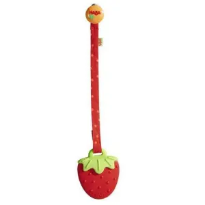 Haba Silicone Clutching Teether - Strawberry