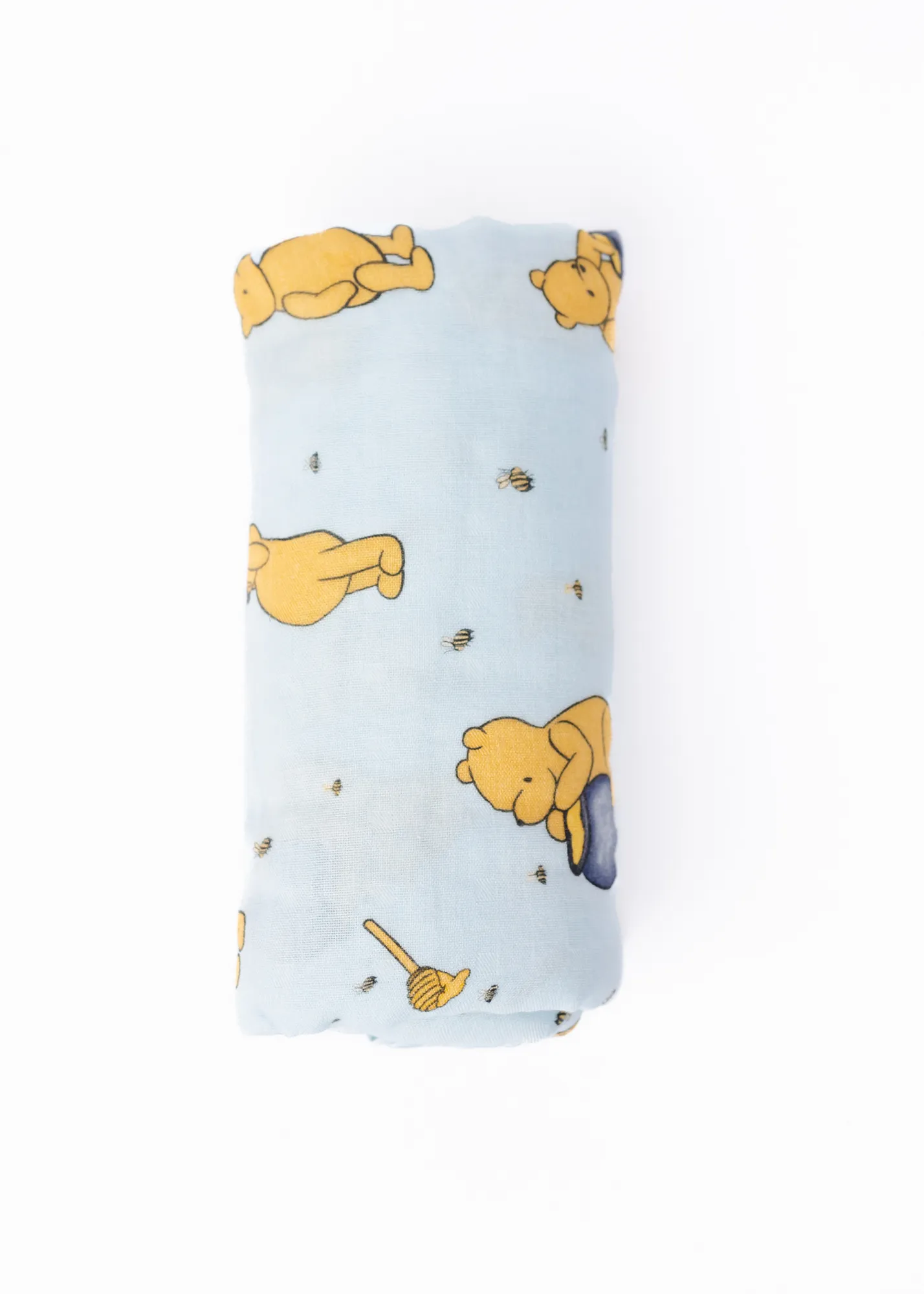 Hunny Pot Blue Swaddle Blanket
