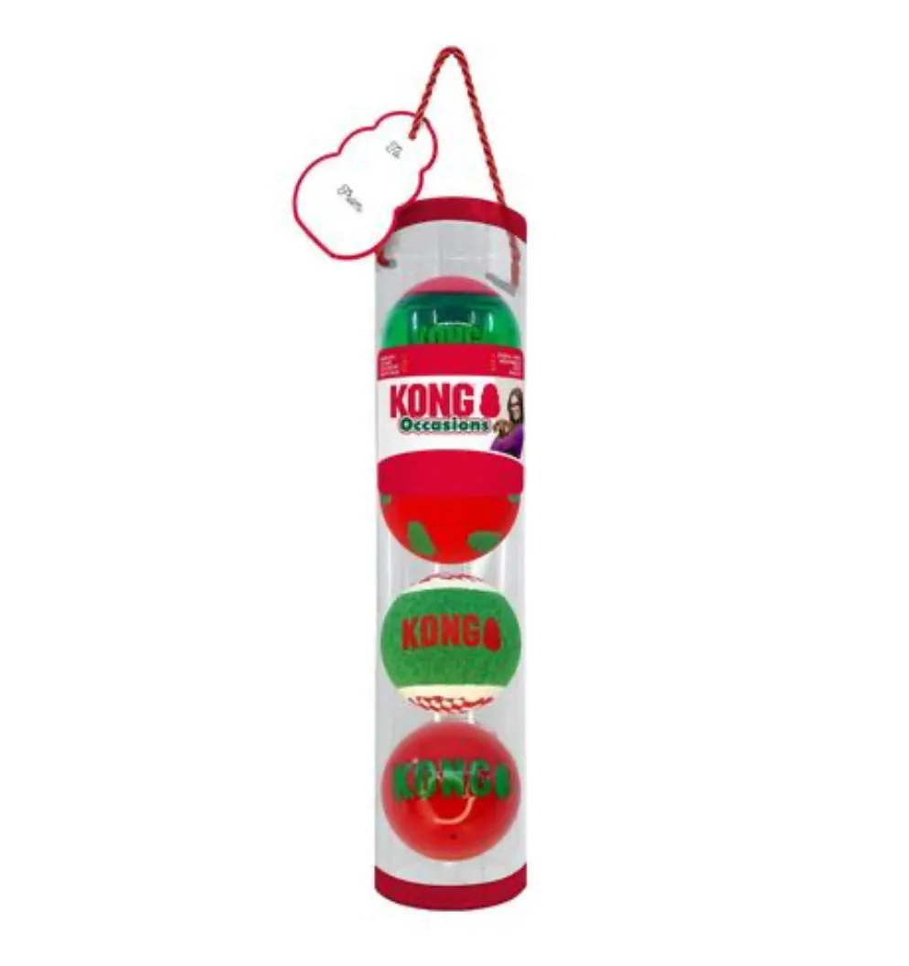 KONG Christmas Balls 4 pack