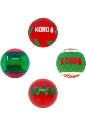 KONG Christmas Balls 4 pack