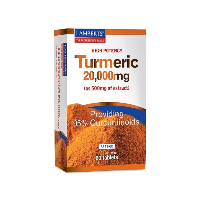 Lamberts High Potency Turmeric Tablets 20000mg (60 Pack)