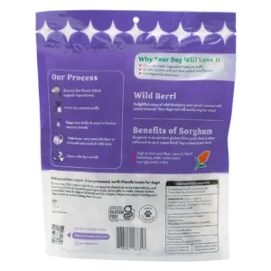 Lord Jameson Love Puffs Wild Berri Organic Dog Treats 4 oz
