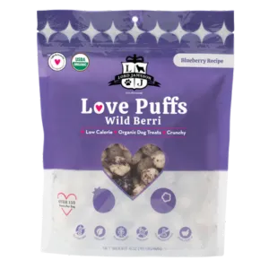 Lord Jameson Love Puffs Wild Berri Organic Dog Treats 4 oz