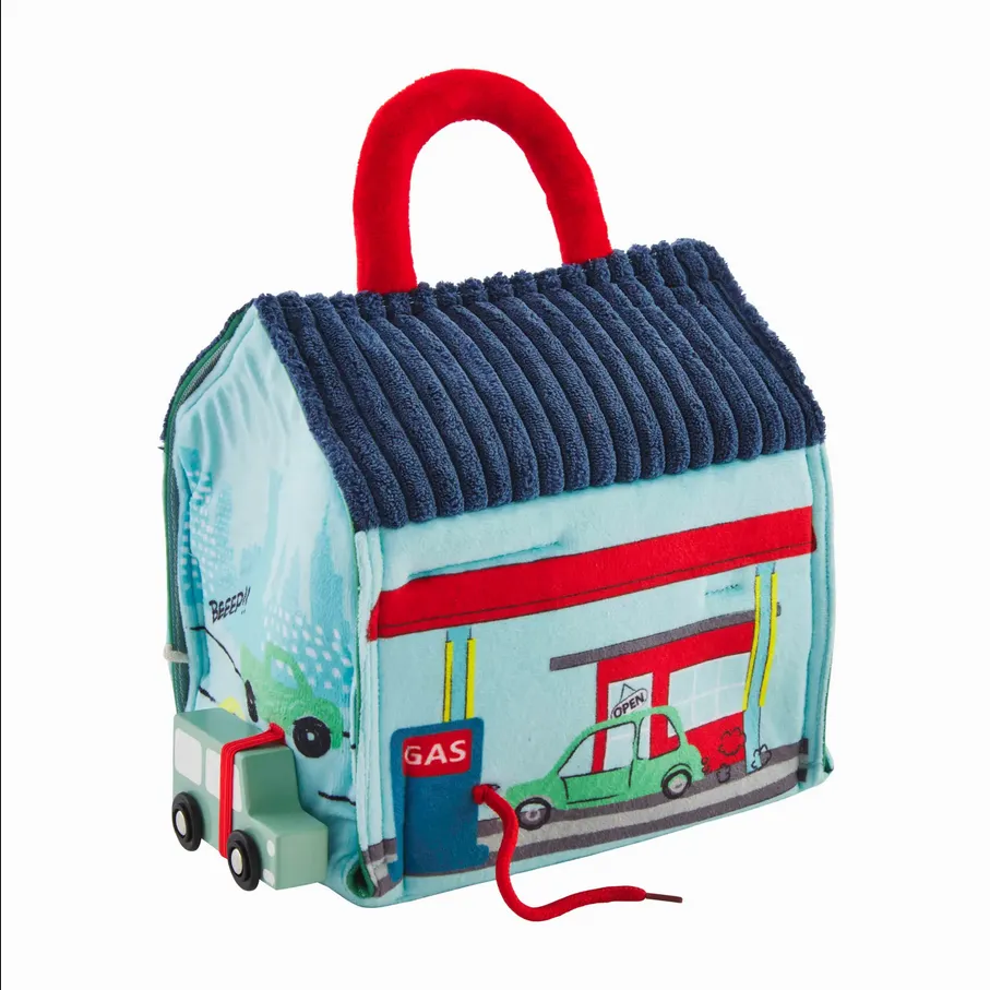 Mudpie Plush Car Garage Set
