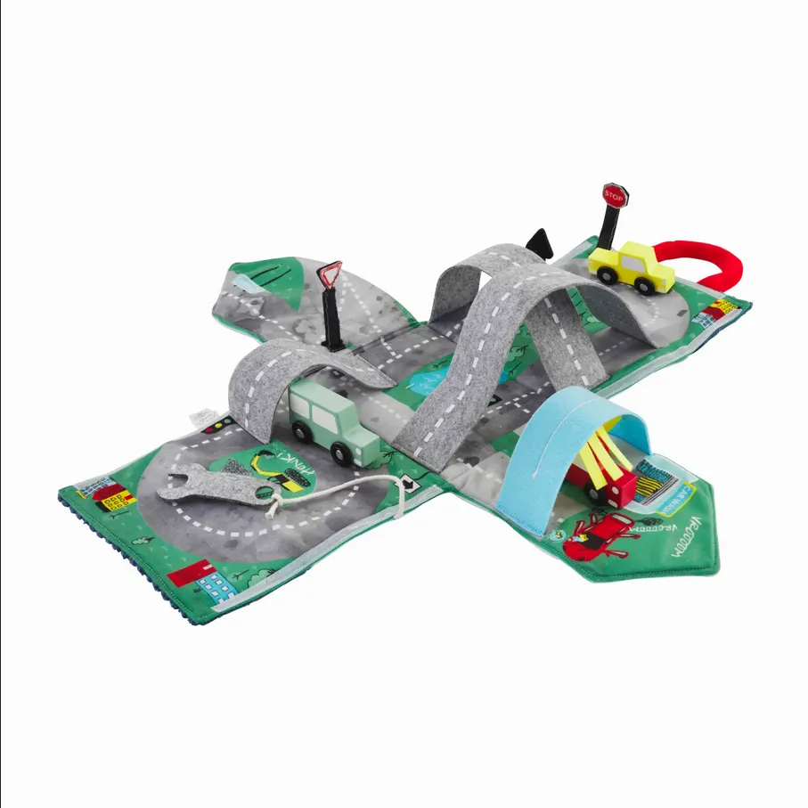 Mudpie Plush Car Garage Set